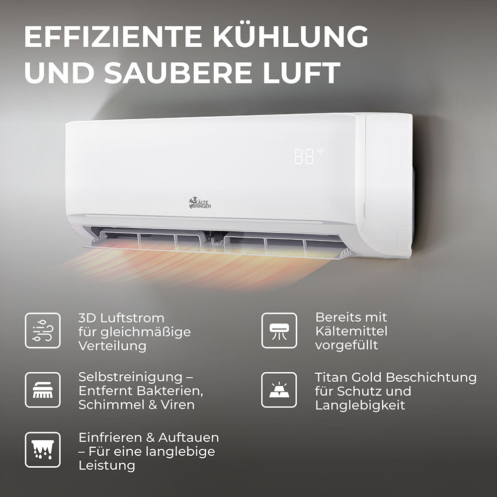 Kältebringer KBMD79-TRIO Multisplit Klimaanlage 27.000 BTU Komplettset